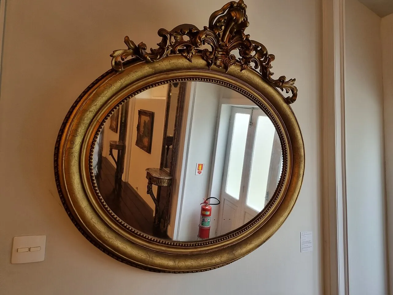 Foto 1 de 1: Espejo redondo de 80 cm con marco de hierro